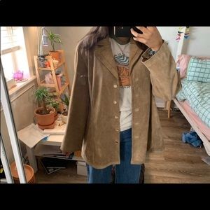 Vintage J Jill suede coat
